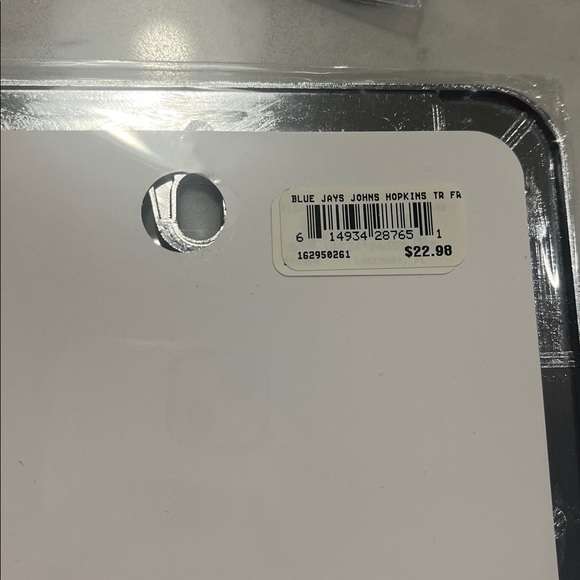 John Hopkins metal license plate frames and home banner - Picture 4 of 5